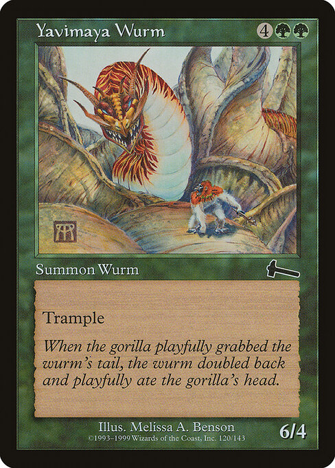 Yavimaya Wurm (Urza's Legacy)