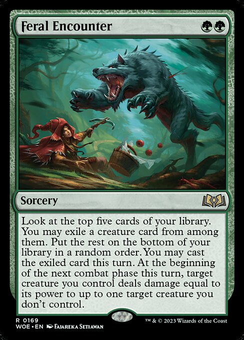 Feral Encounter (Wilds of Eldraine)
