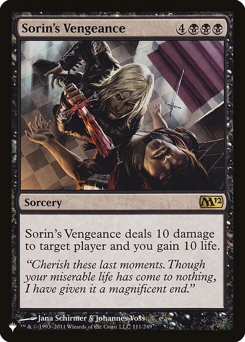 Sorin's Vengeance (The List)