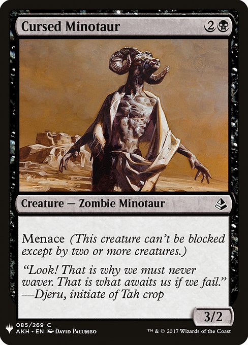 Cursed Minotaur (The List)