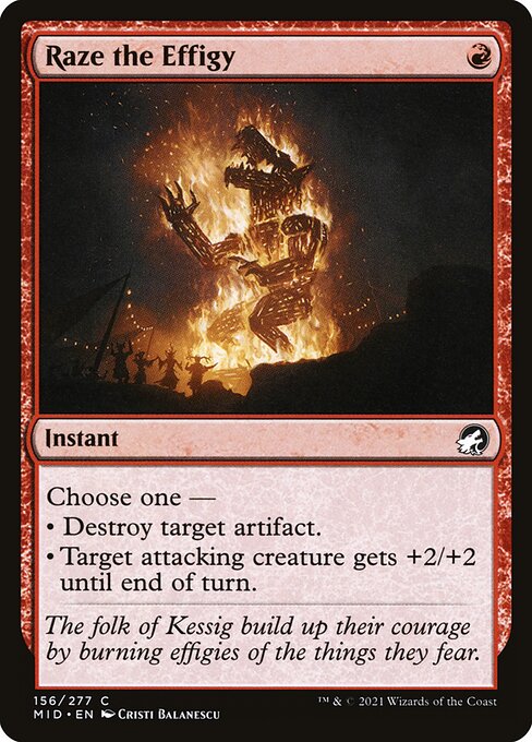 Raze the Effigy (Innistrad: Midnight Hunt)
