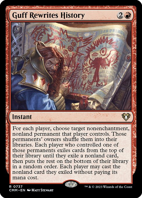 Guff Rewrites History (Commander Masters)