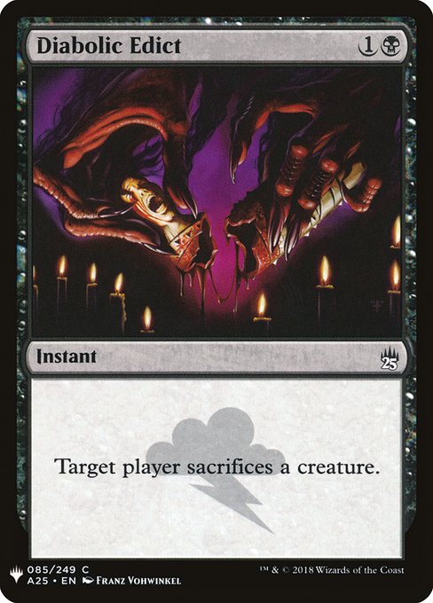 Diabolic Edict (The List)