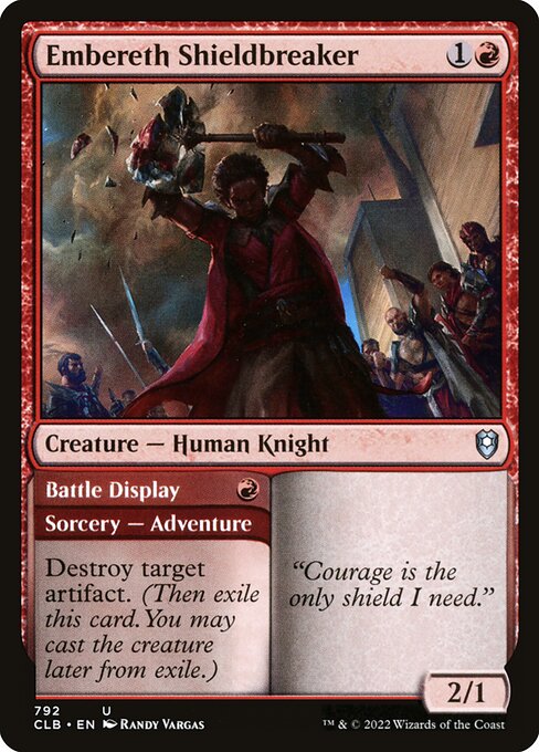 Embereth Shieldbreaker // Battle Display (Commander Legends: Battle for Baldur's Gate)