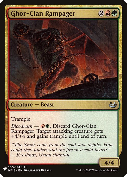 Ghor-Clan Rampager (The List)