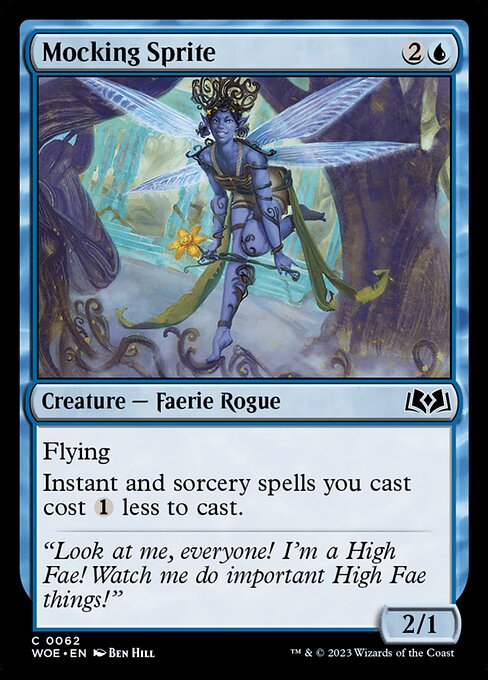 Mocking Sprite (Wilds of Eldraine)