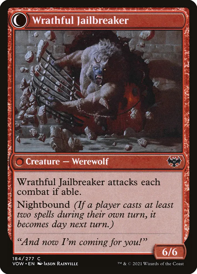 Weary Prisoner // Wrathful Jailbreaker (Innistrad: Crimson Vow)