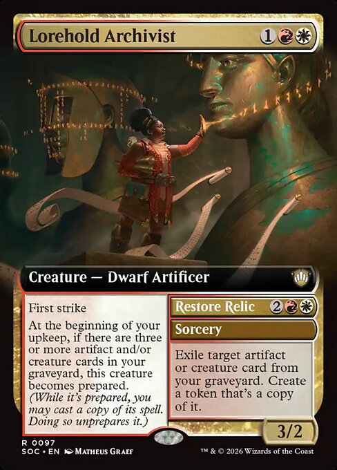 Lorehold Archivist // Restore Relic (Secrets of Strixhaven Commander)