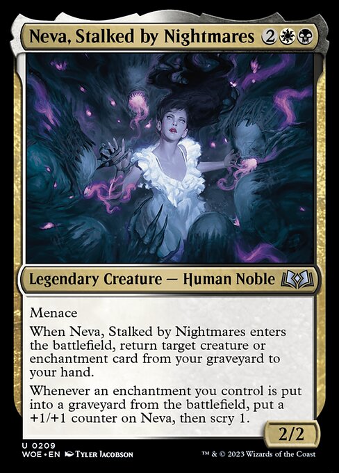 Neva, Stalked by Nightmares (Wilds of Eldraine)