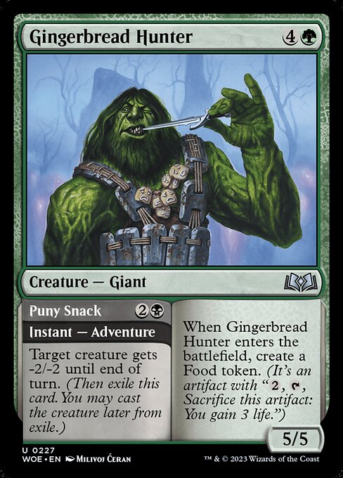 Gingerbread Hunter // Puny Snack (Wilds of Eldraine)