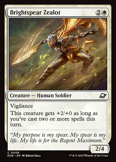 Brightspear Zealot (Edge of Eternities)