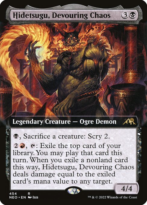 Hidetsugu, Devouring Chaos (Kamigawa: Neon Dynasty)