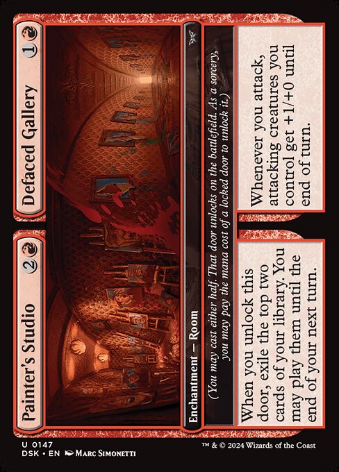 Painter's Studio // Defaced Gallery (Duskmourn: House of Horror)