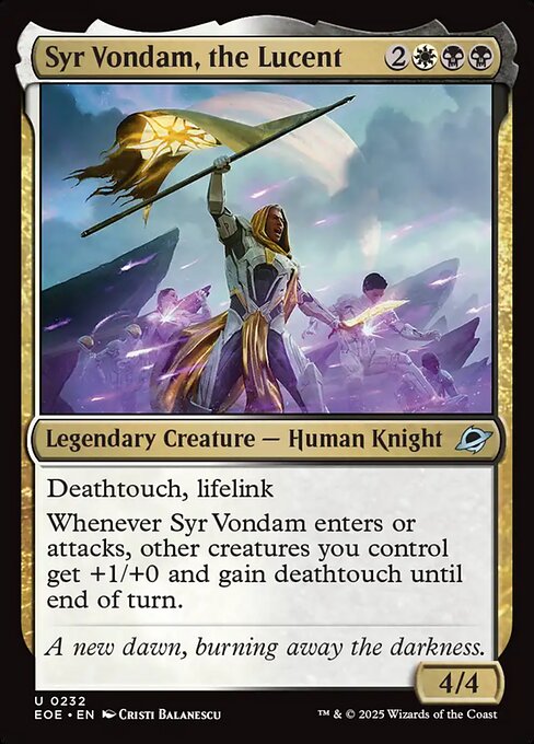 Syr Vondam, the Lucent (Edge of Eternities)