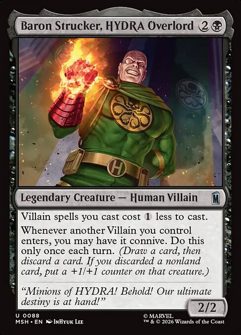 Baron Strucker, HYDRA Overlord (Marvel Super Heroes)