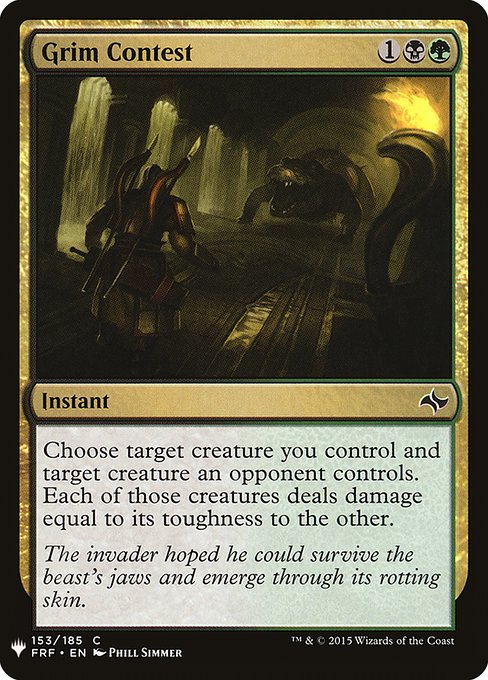 Grim Contest (The List)