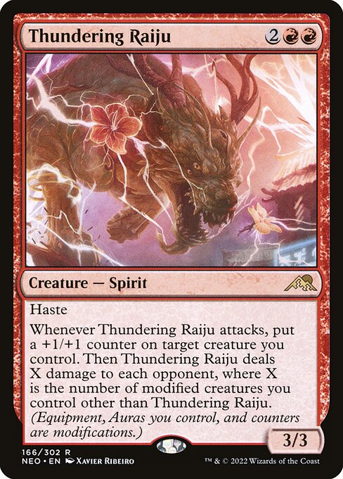 Thundering Raiju (Kamigawa: Neon Dynasty)
