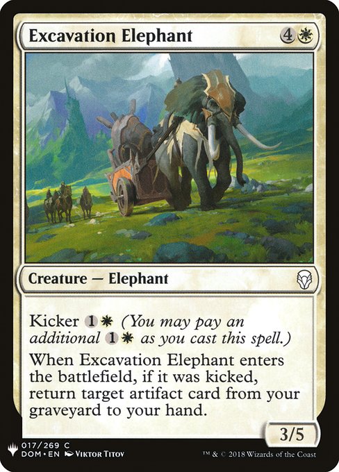Excavation Elephant (The List)