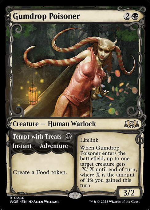 Gumdrop Poisoner // Tempt with Treats (Wilds of Eldraine)