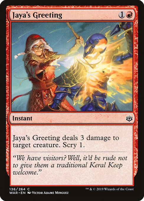 Jaya's Greeting (War of the Spark)