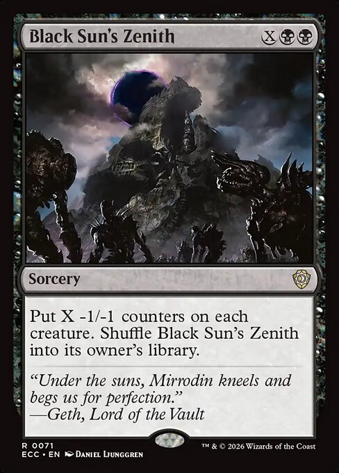 Black Sun's Zenith (Lorwyn Eclipsed Commander)