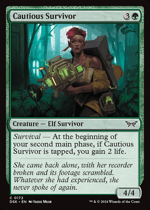 Cautious Survivor (Duskmourn: House of Horror)
