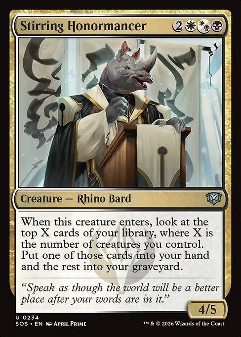Stirring Honormancer (Secrets of Strixhaven)