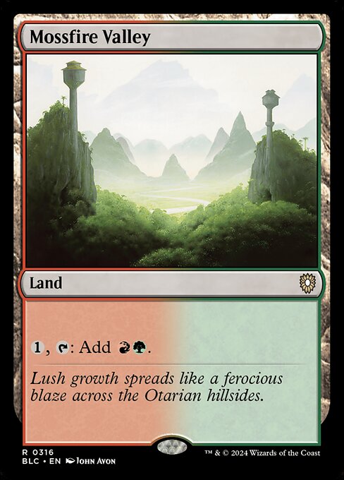 Mossfire Valley (Bloomburrow Commander)