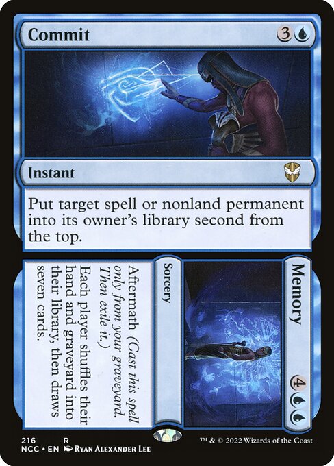 Commit // Memory (New Capenna Commander)