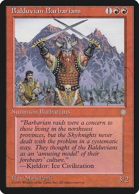 Balduvian Barbarians (Ice Age)
