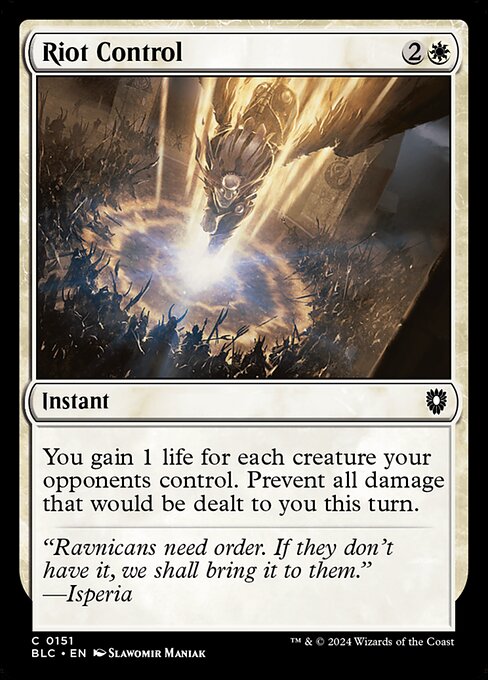 Riot Control (Bloomburrow Commander)