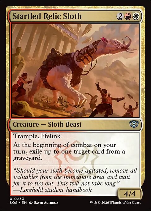 Startled Relic Sloth (Secrets of Strixhaven)