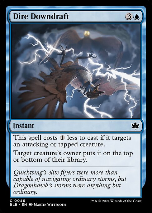 Dire Downdraft (Bloomburrow)