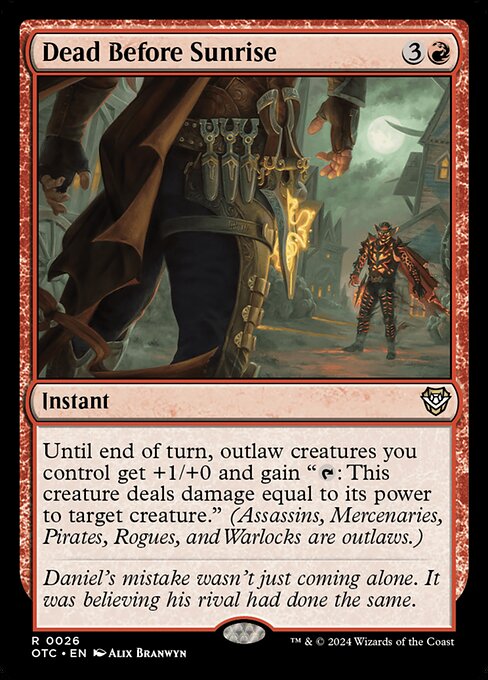 Dead Before Sunrise (Outlaws of Thunder Junction Commander)