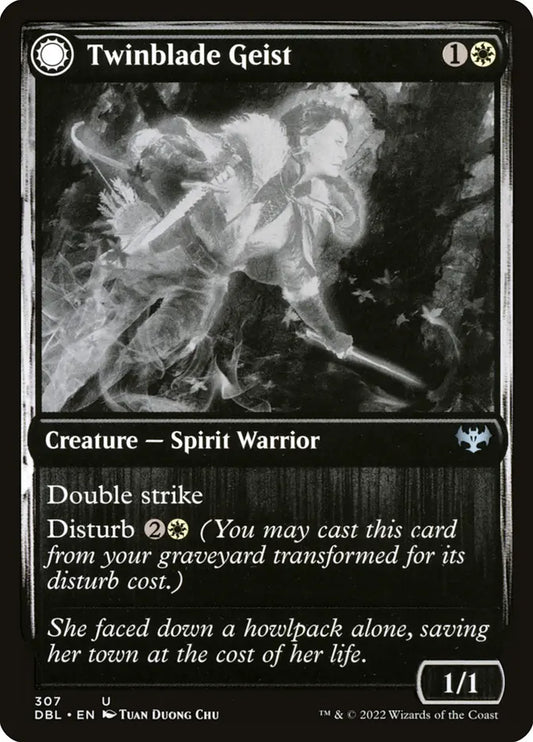 Twinblade Geist // Twinblade Invocation (Innistrad: Double Feature)