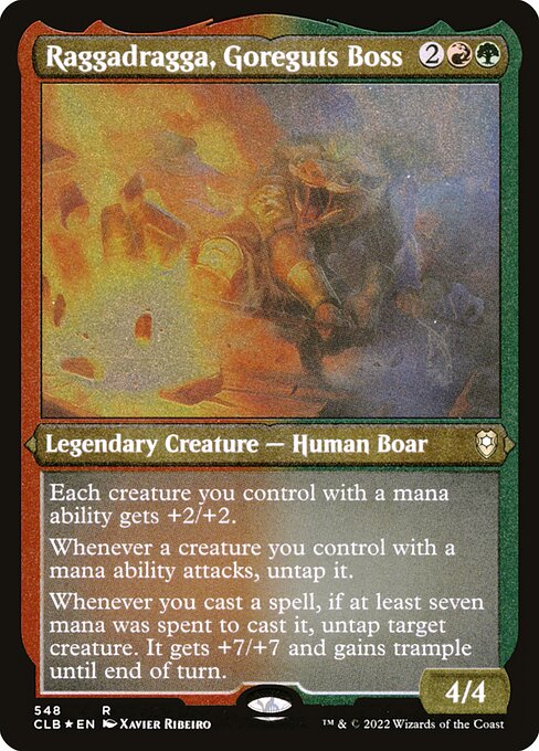 Raggadragga, Goreguts Boss (Commander Legends: Battle for Baldur's Gate)