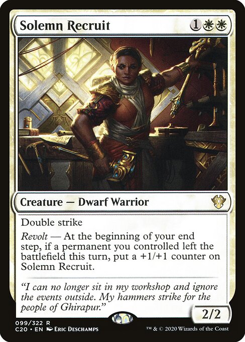 Solemn Recruit (Commander 2020)