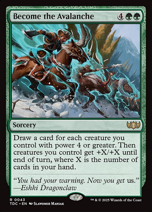Become the Avalanche (Tarkir: Dragonstorm Commander)