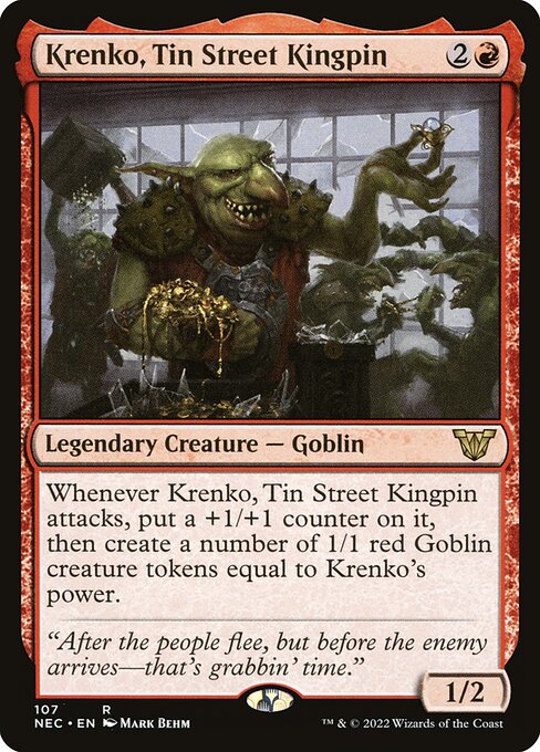 Krenko, Tin Street Kingpin (Neon Dynasty Commander)