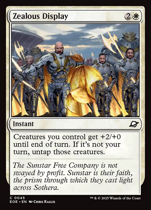 Zealous Display (Edge of Eternities)
