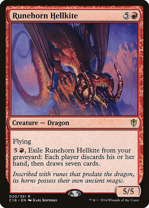 Runehorn Hellkite (Commander 2016)