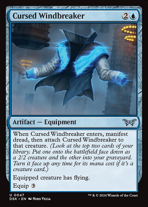 Cursed Windbreaker (Duskmourn: House of Horror)
