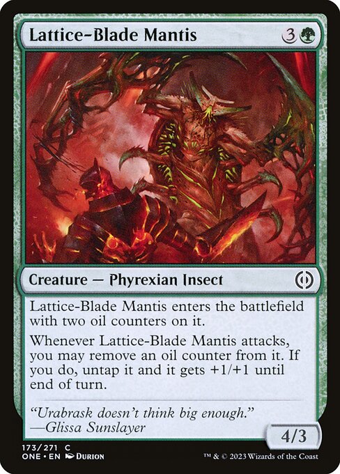Lattice-Blade Mantis (Phyrexia: All Will Be One)