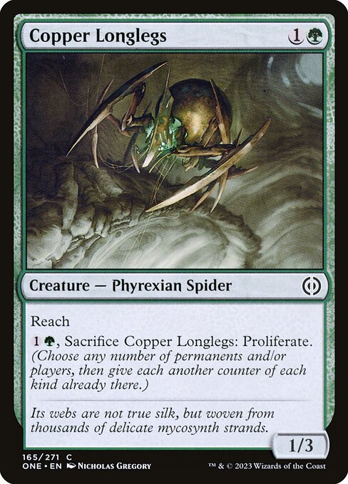 Copper Longlegs (Phyrexia: All Will Be One)