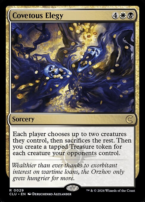 Covetous Elegy (Ravnica: Clue Edition)