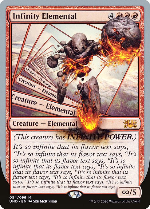 Infinity Elemental (Unsanctioned)