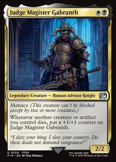 Judge Magister Gabranth (Final Fantasy)
