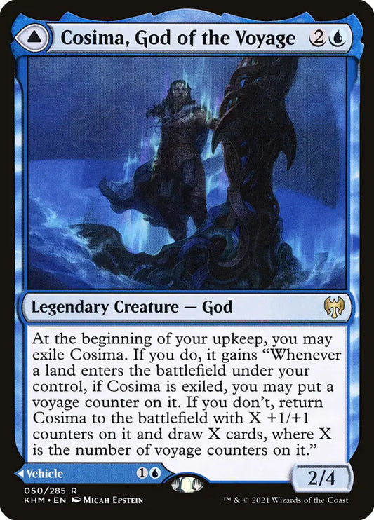 Cosima, God of the Voyage // The Omenkeel (Kaldheim)