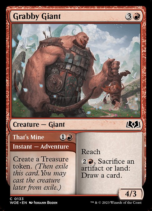 Grabby Giant // That's Mine (Wilds of Eldraine)