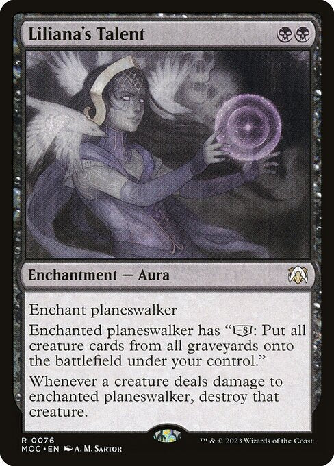 Liliana's Talent (March of the Machine Commander)